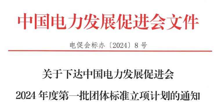 關于下達中國電力發(fā)展促進會2024年度第一批團
